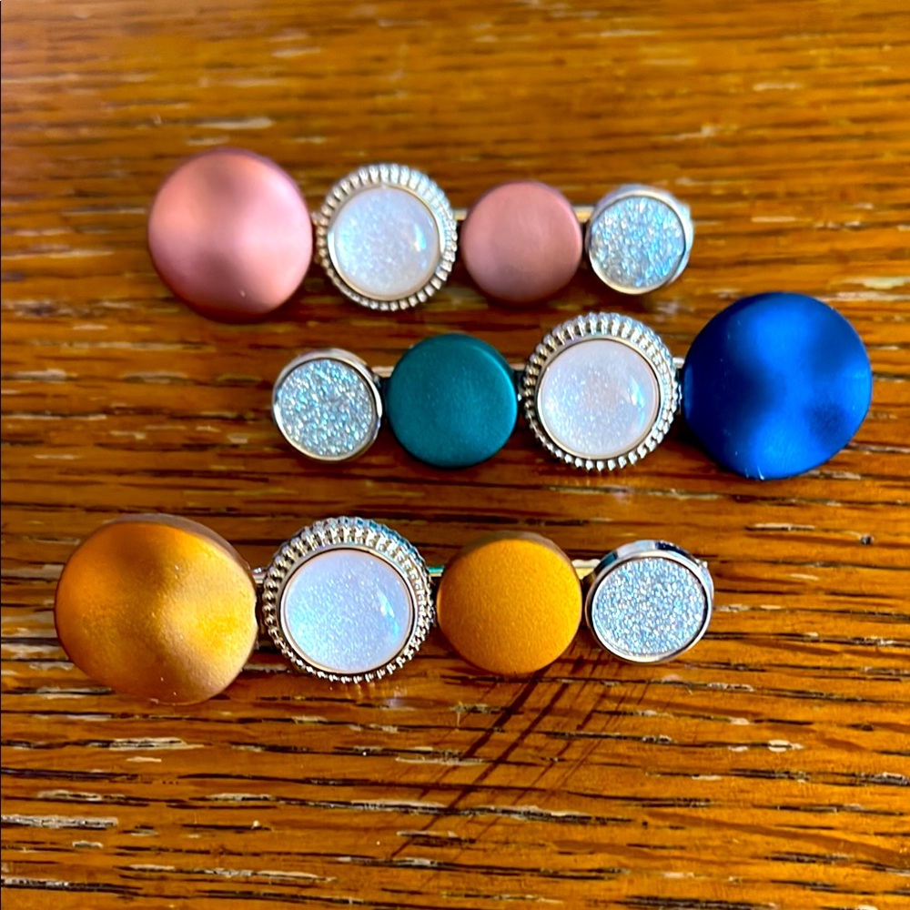 Set of 3 hair barrettes 🌺